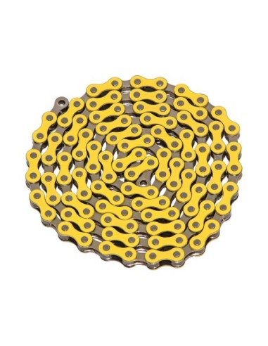 YBN Chain 1/2x1/8x112 1/Speed Yellow/Chrome.